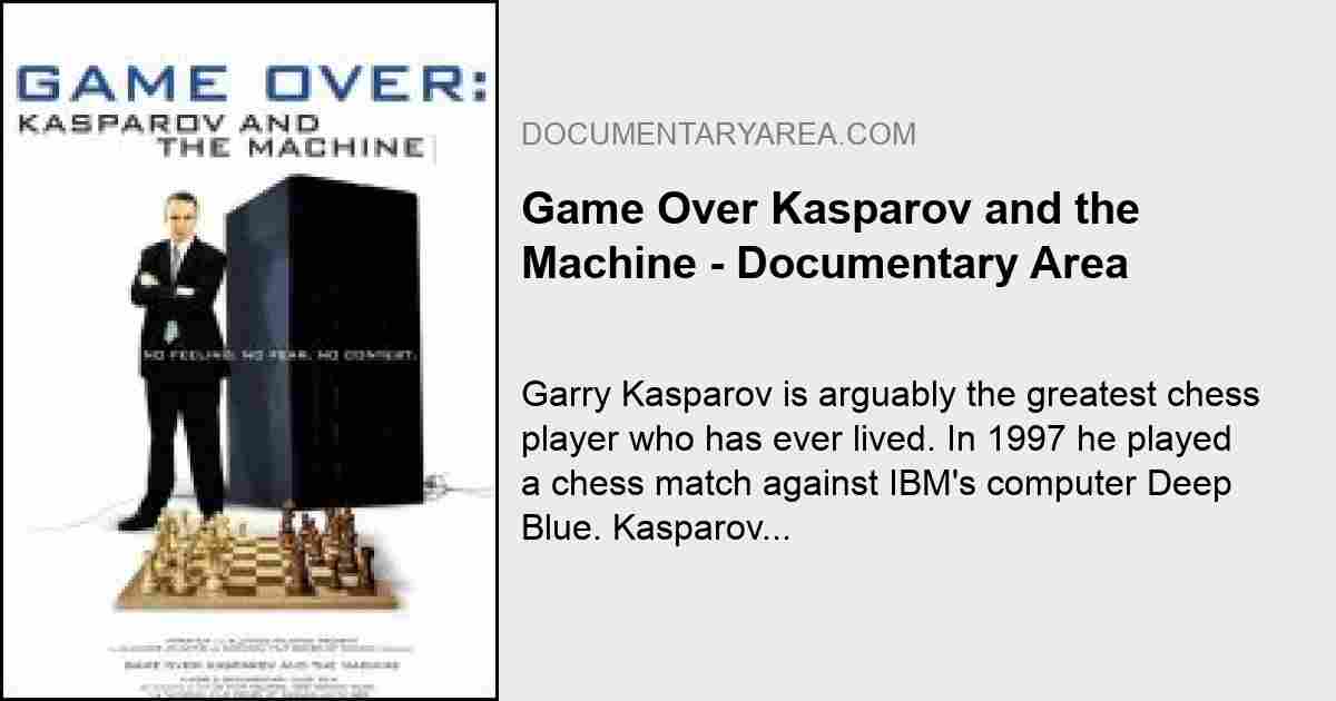Fim do jogo: Kasparov e a máquina (2003) — The Movie Database (TMDB)